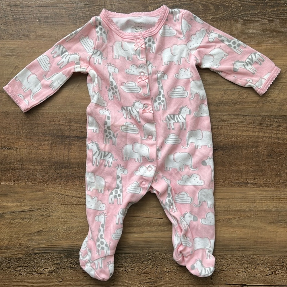 5/$20 Koala Baby Animal Footed Pajamas Sleeper 0-3 Months